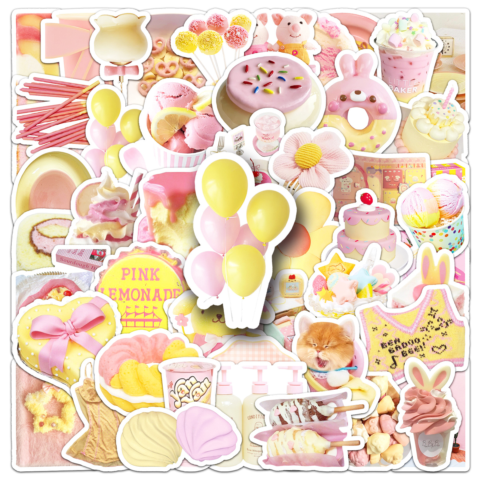 Kids Toys Yellow - 10/30/50PCS Yellow Pink Ins Style Girly