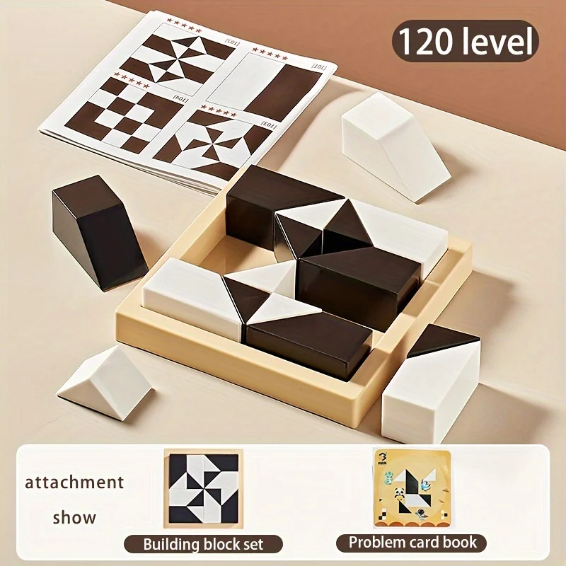 Kids Toys Lego - 120 Level Black and White Hidden