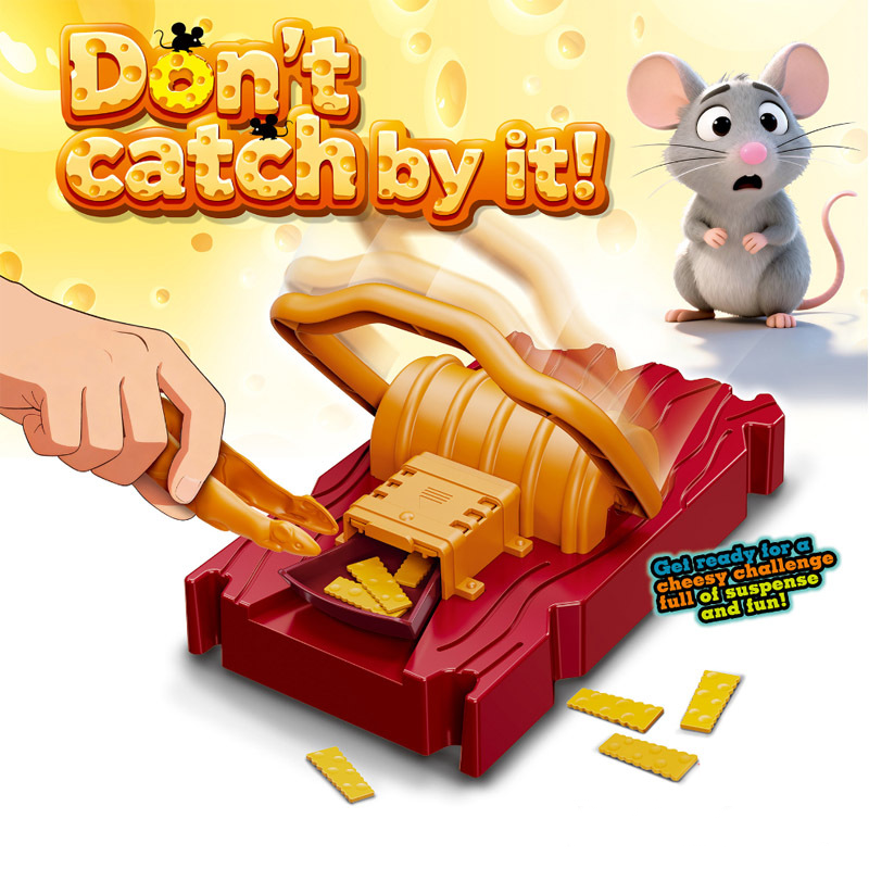 Kids Toys Yellow - Fun Mouse Trap Game, Parent-Child Interactive
