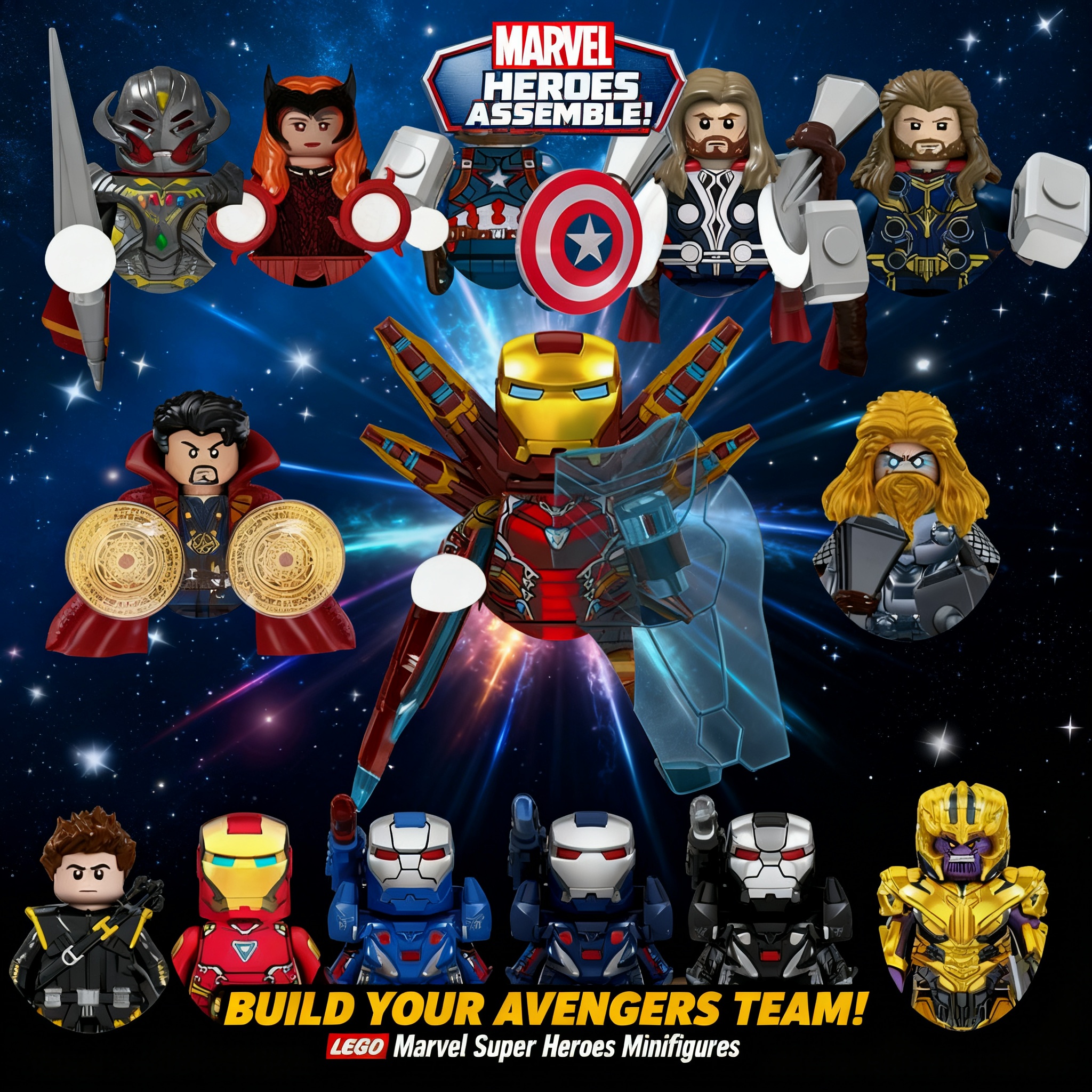 Kids Toys Lego - 2026 Marvel Building Blocks Bricks For