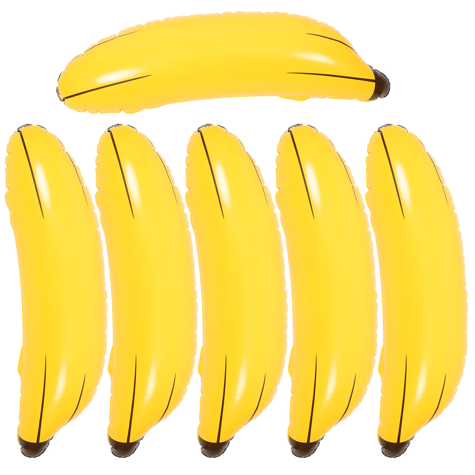Kids Toys Yellow - 6 Pcs Inflatable Banana Toys Yellow