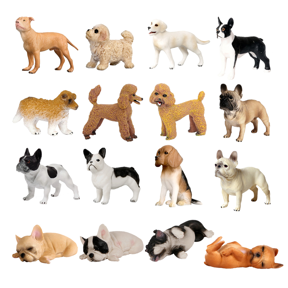 Kids Toys Under 100 - Dog figures Boston terrier Poodle Labrador