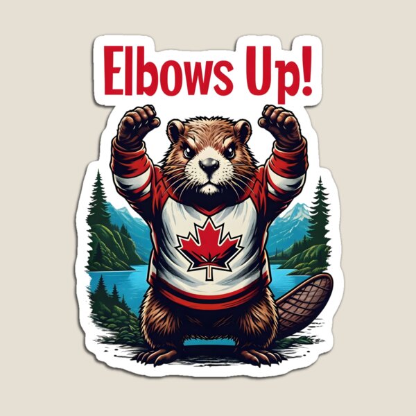 Kids Toys Canada - Elbows Up Canada Magnet Stickers for