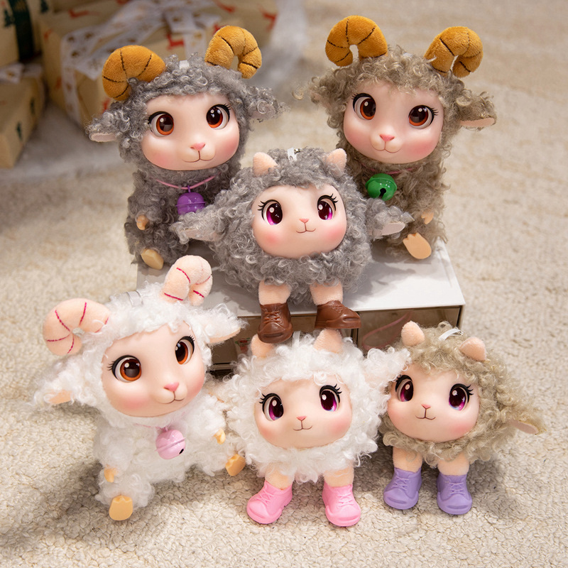 Kids Toys Return Gift - Kawaii Lamb Plush Toy Soft Vinyl
