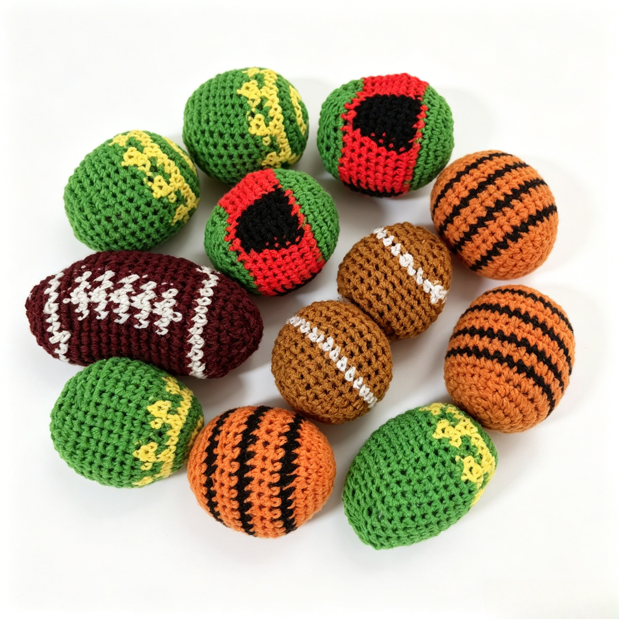 Kids Toys Under 100 - Soft Handmade Footbag Sacks Set 1/3/6/9/12pcs,
