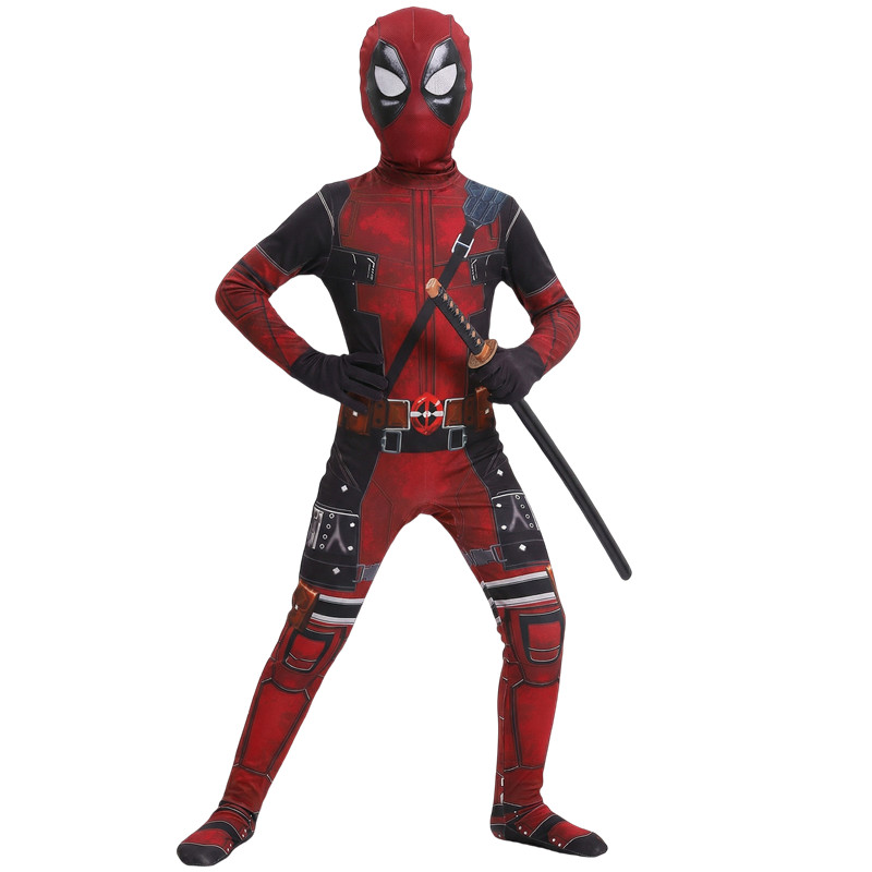 Kids Toys Boys - 3-12Y Kids Deadpool Costume with Sword