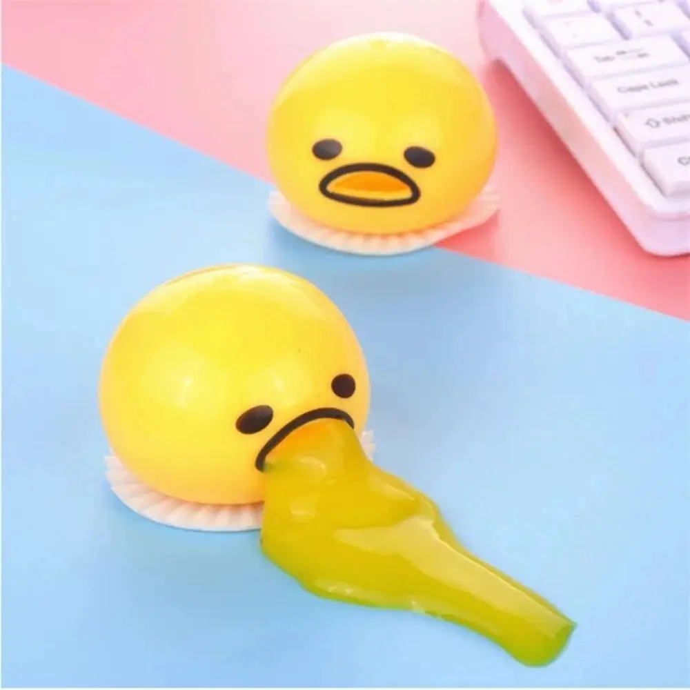 Kids Toys Yellow - Puking Egg Yolk Stress Ball With