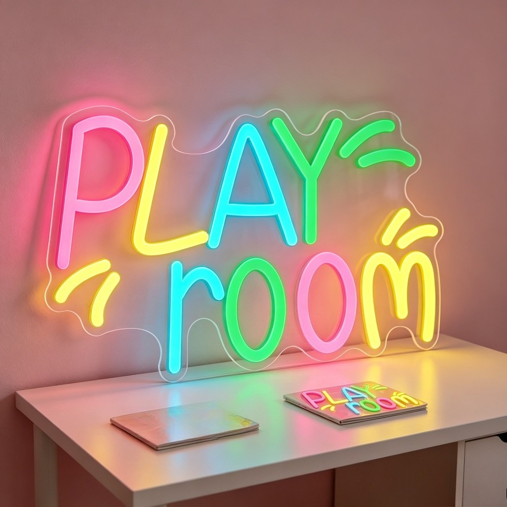 Kids Play Zone Toys - Play Room Neon Sign LED Night