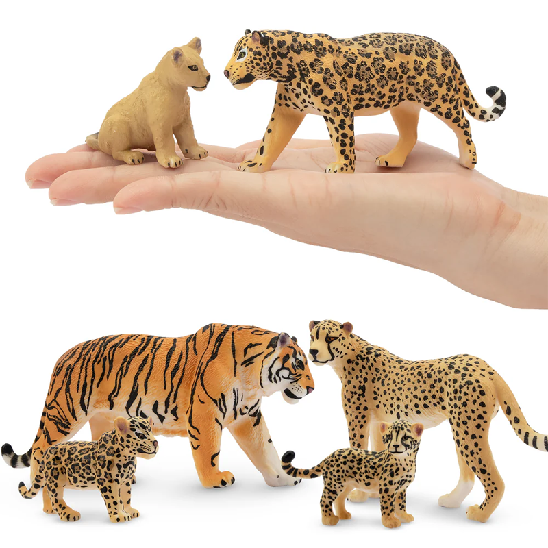 8Pcs Simulation Lion Tiger Leo - Kids Toys Under $5 recensione e prezzo