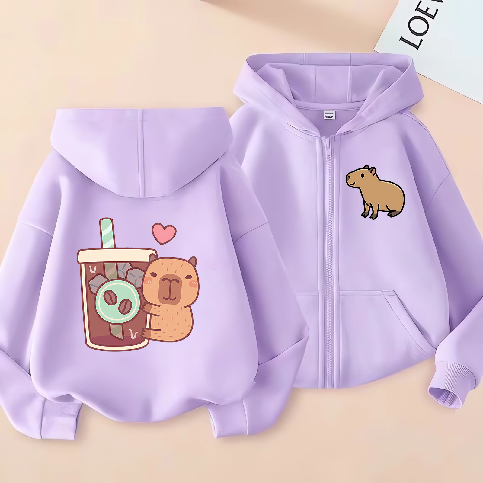 Zip Up Hoodie Kawaii Kids Capy - Kids Zip Toys recensione e prezzo