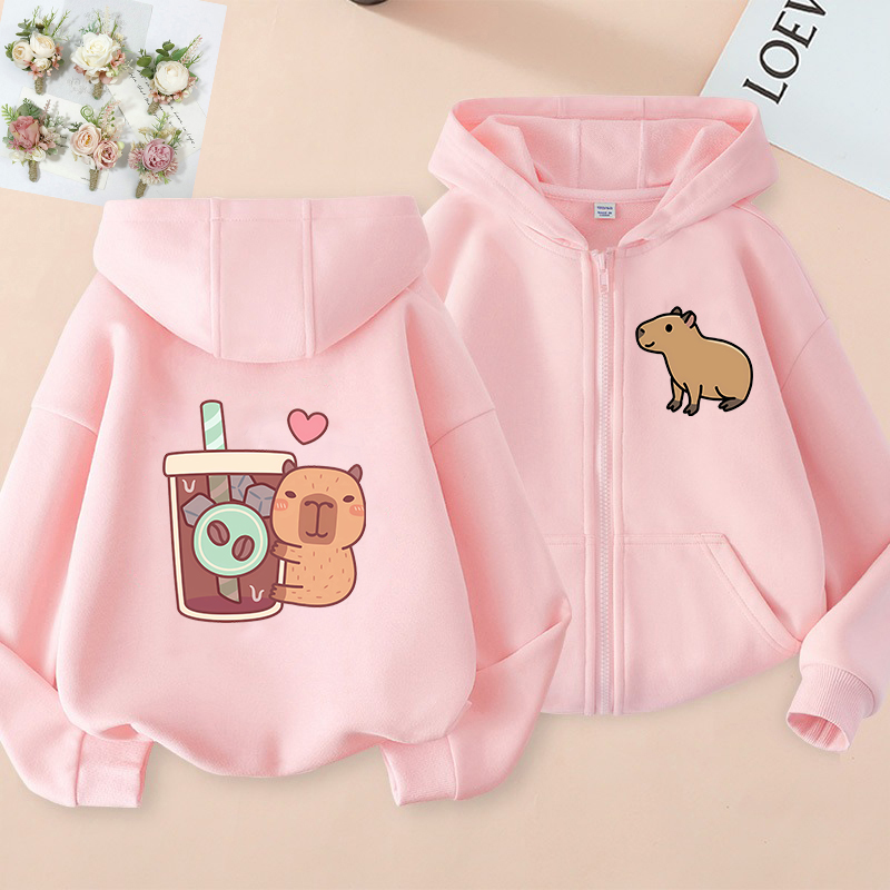 Zip Up Hoodie Kawaii Kids Capy - Kids Zip Toys recensione e prezzo