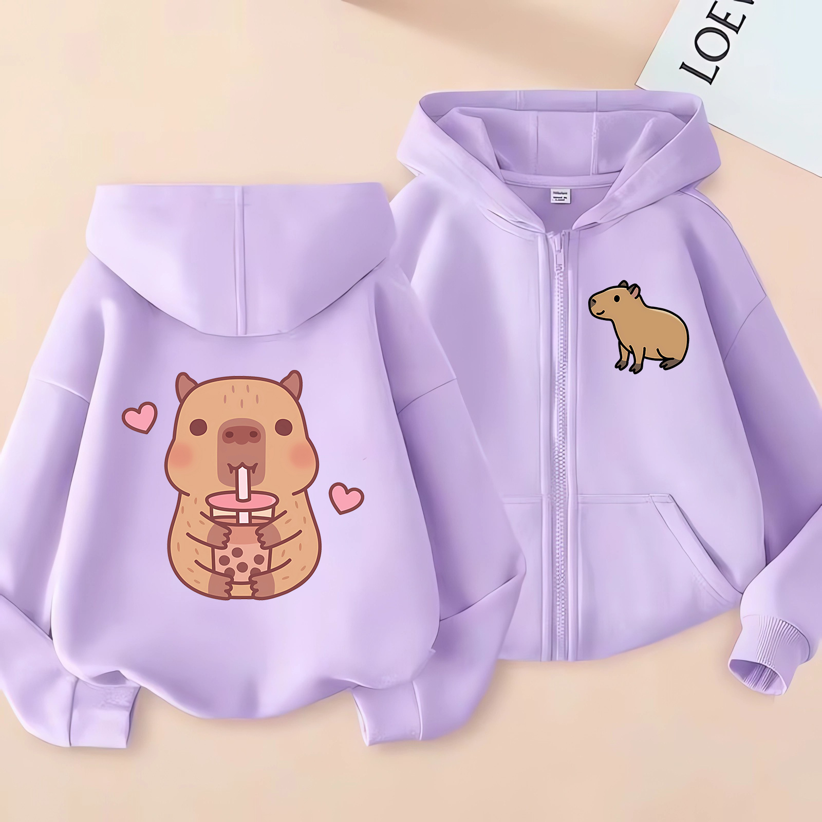 Zip Up Hoodie Kawaii Kids Capy - Kids Zip Toys recensione e prezzo