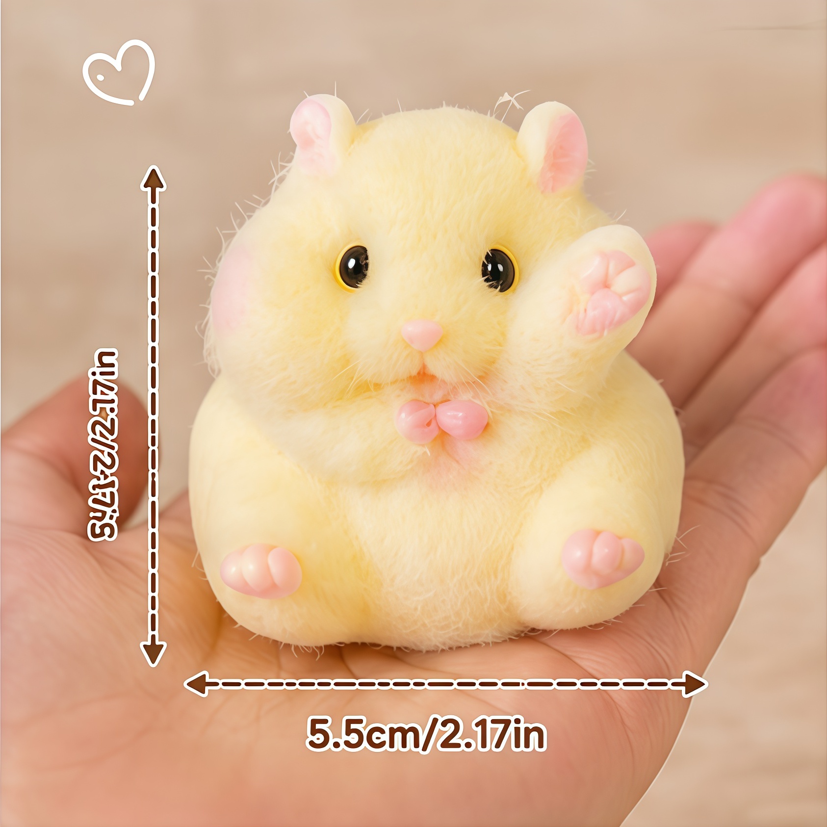 Cute Hamster Squishy Toy Soft  - Kids Toys Yellow recensione e prezzo