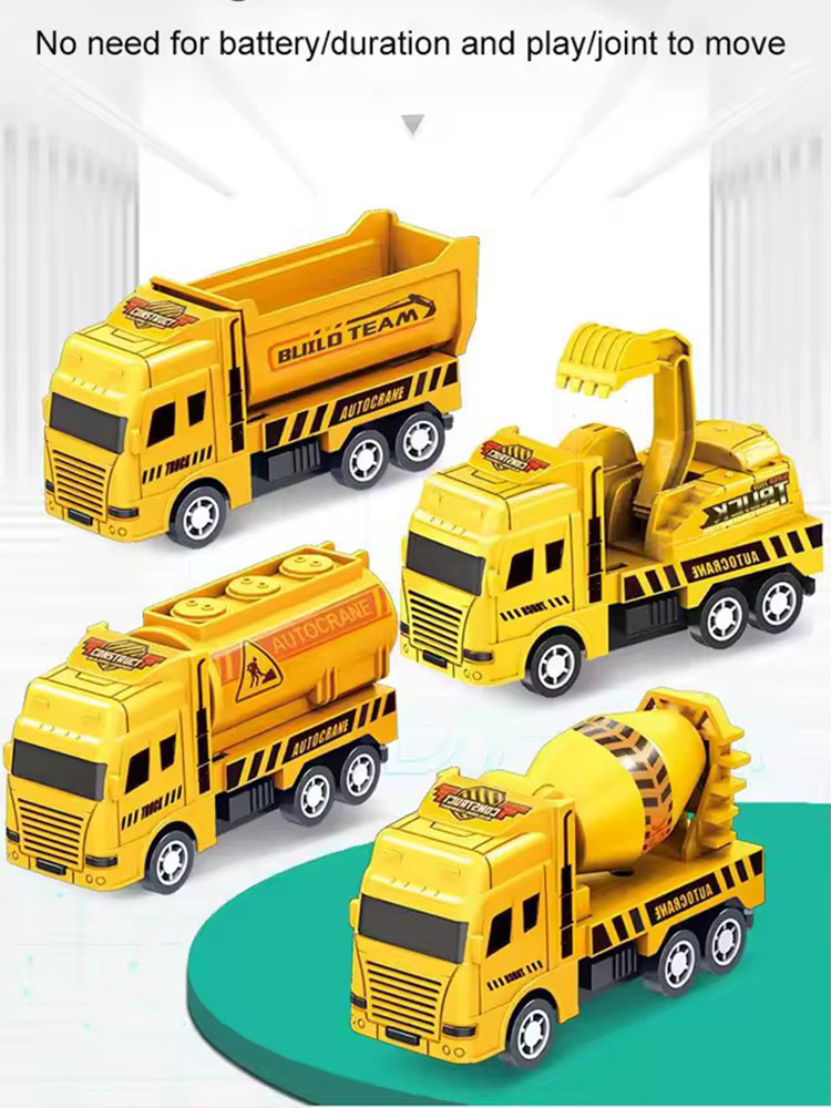 4 Pack Pull Back Cars, Frictio - Kids Toys Jcb recensione e prezzo