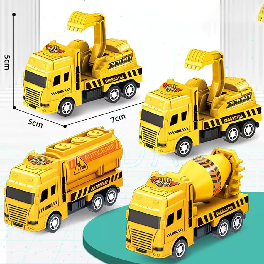 4 Pack Pull Back Cars, Frictio - Kids Toys Jcb recensione e prezzo