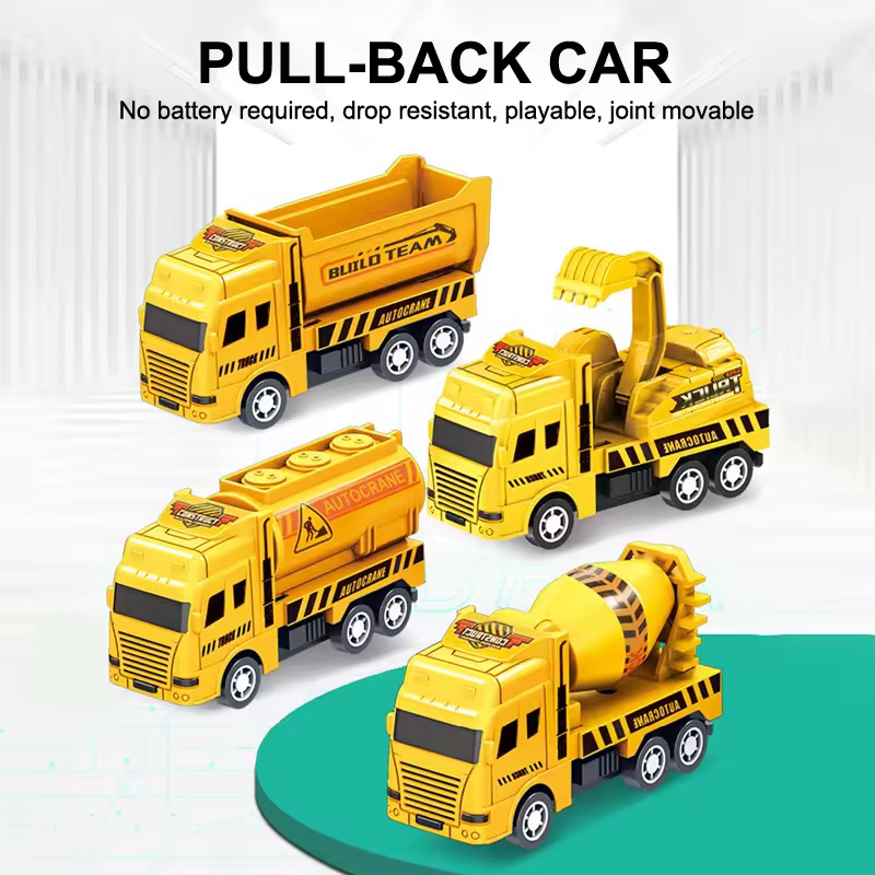 4 Pack Pull Back Cars, Frictio - Kids Toys Jcb recensione e prezzo
