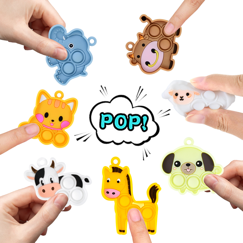 7PCS Cartoon Mini Keychain Fid - Kids Toys Elephant recensione e prezzo