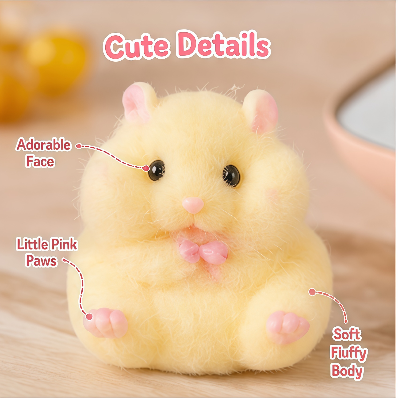 Cute Hamster Squishy Toy, Soft - Kids Toys Yellow recensione e prezzo
