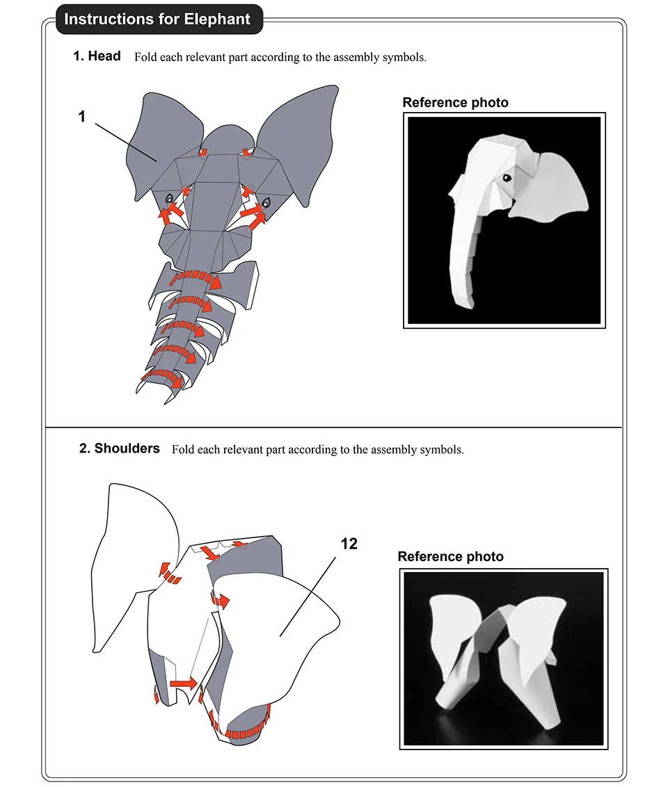 African Elephant Origami Art M - Kids Toys Elephant recensione e prezzo