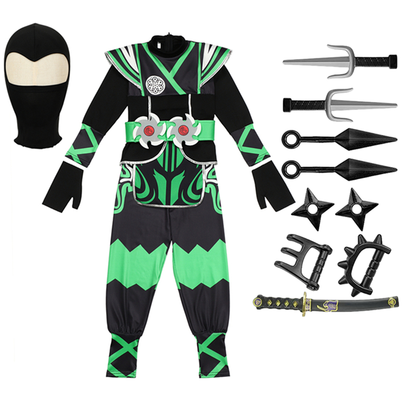 Green Ninja Costume for Kids w - Kids Toys Boys recensione e prezzo