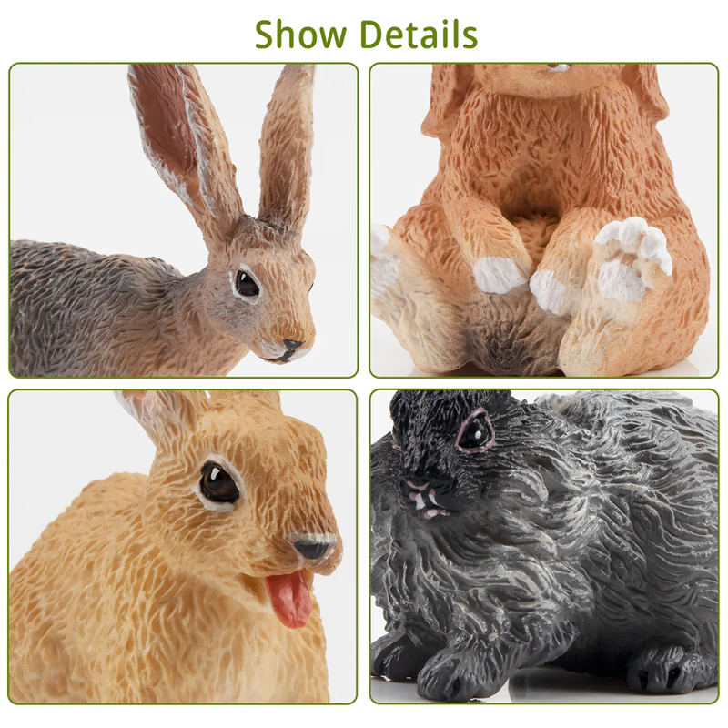 12Pcs Simulation Rabbit Farm A - Kids Toys Under $5 recensione e prezzo