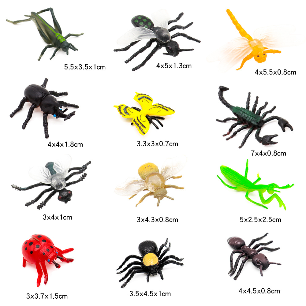 12pcs Simulation Funny Insect  - Kids Quirky Toys recensione e prezzo