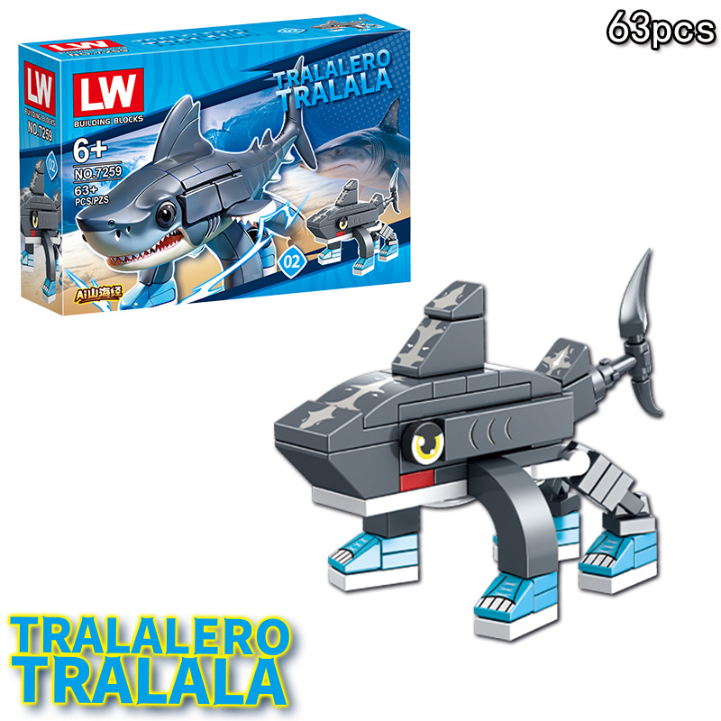 Anime Italian Brainrot Tralale - Kids Toys Lego recensione e prezzo