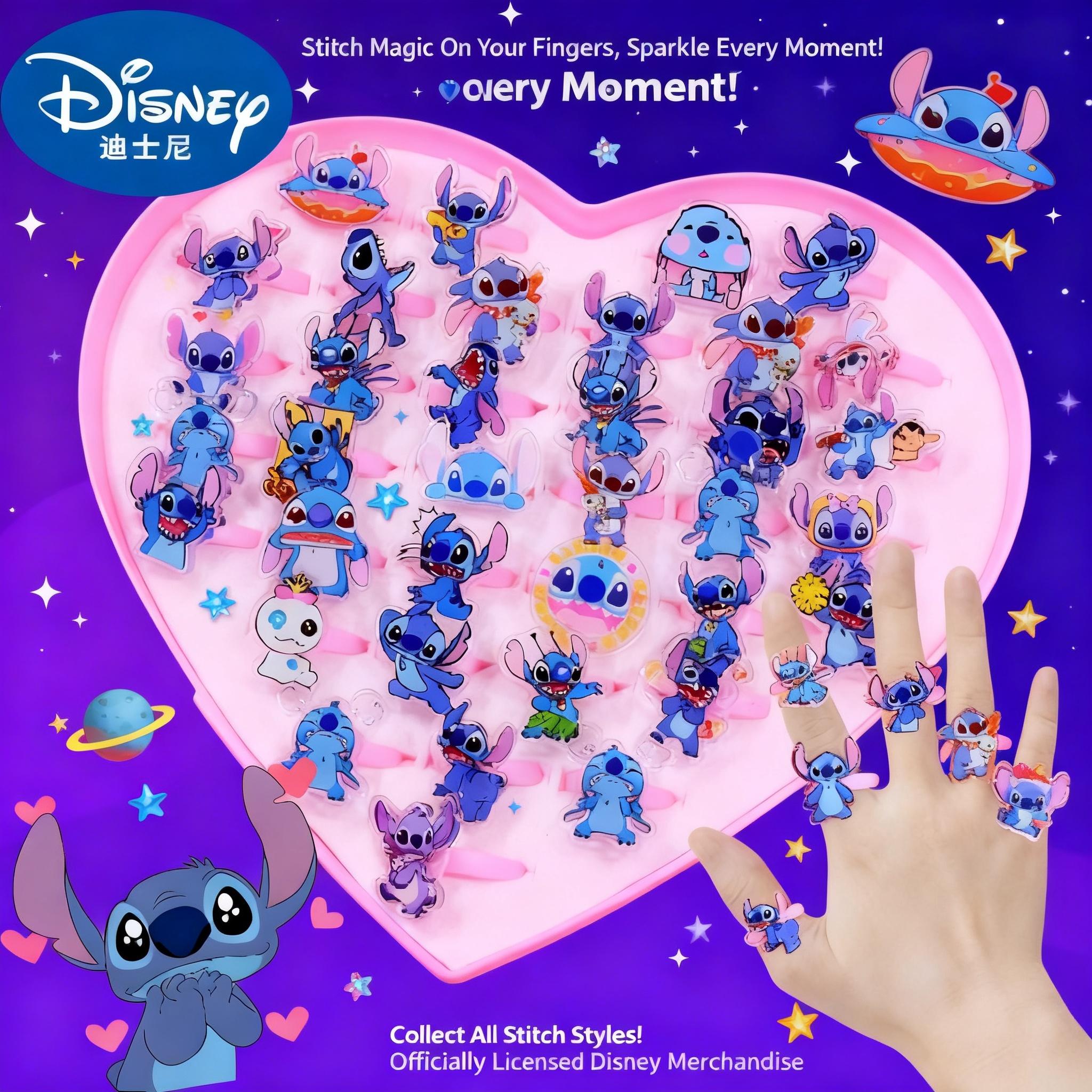 Stitch Acrylic Ring 10/20pcs K - Kids Toys Return Gift recensione e prezzo