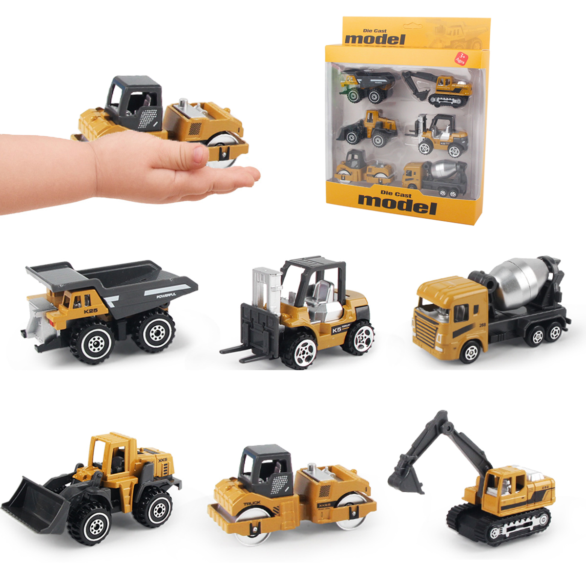 6pcs/set Alloy Engineering Tru - Kids Toys Jcb recensione e prezzo