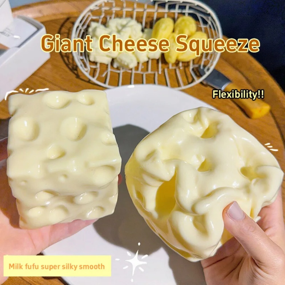 Dark Yellow Cheese Cube Stress - Kids Toys Yellow recensione e prezzo