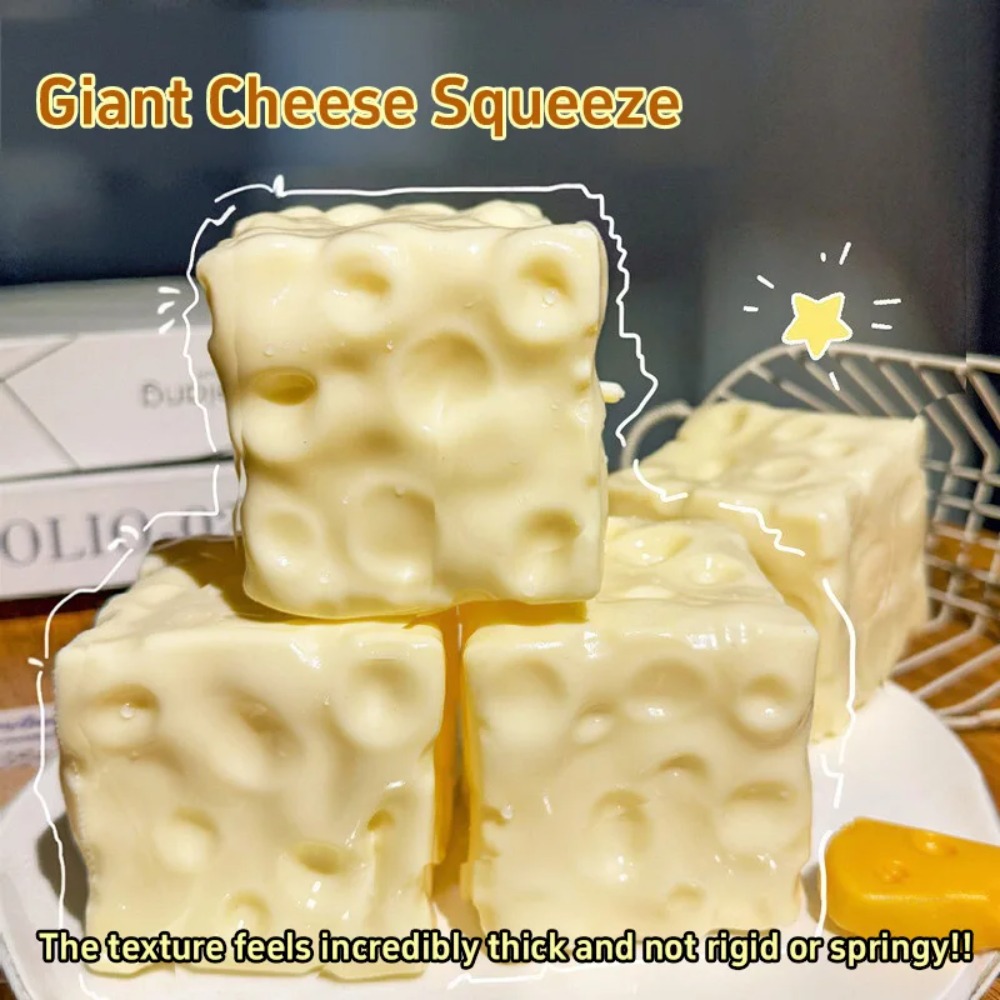 Dark Yellow Cheese Cube Stress - Kids Toys Yellow recensione e prezzo