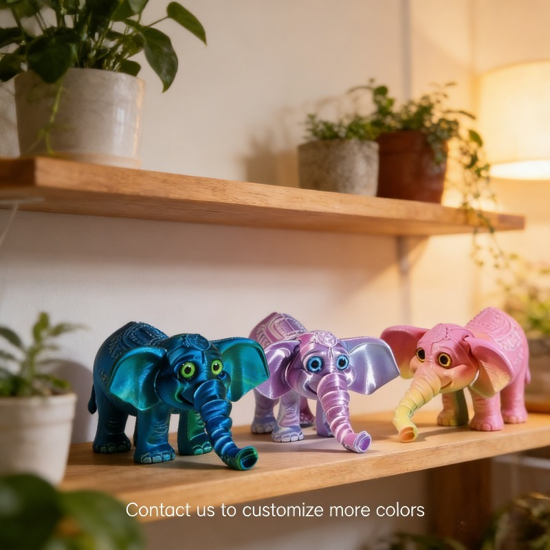 10CM 3D Printed Elephant Model - Kids Toys Elephant recensione e prezzo