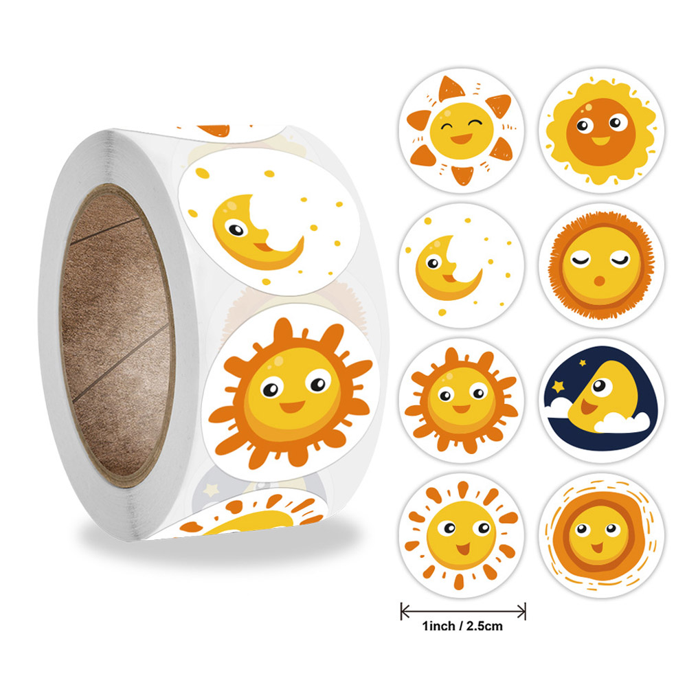 50-500 Pcs Smile Face Sticker  - Kids Toys Yellow recensione e prezzo