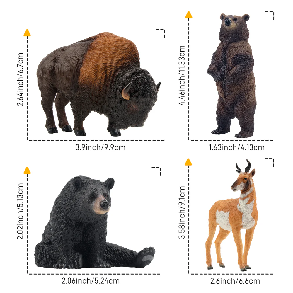 12Pcs Simulation Forest Wildli - Kids Toys Under $5 recensione e prezzo