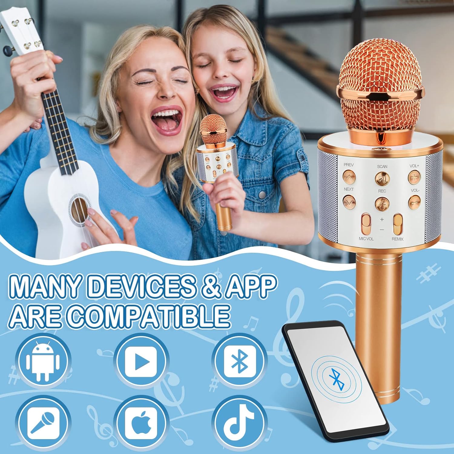 Wireless Bluetooth Karaoke Mic - Kids Microphone Karaoke recensione e prezzo