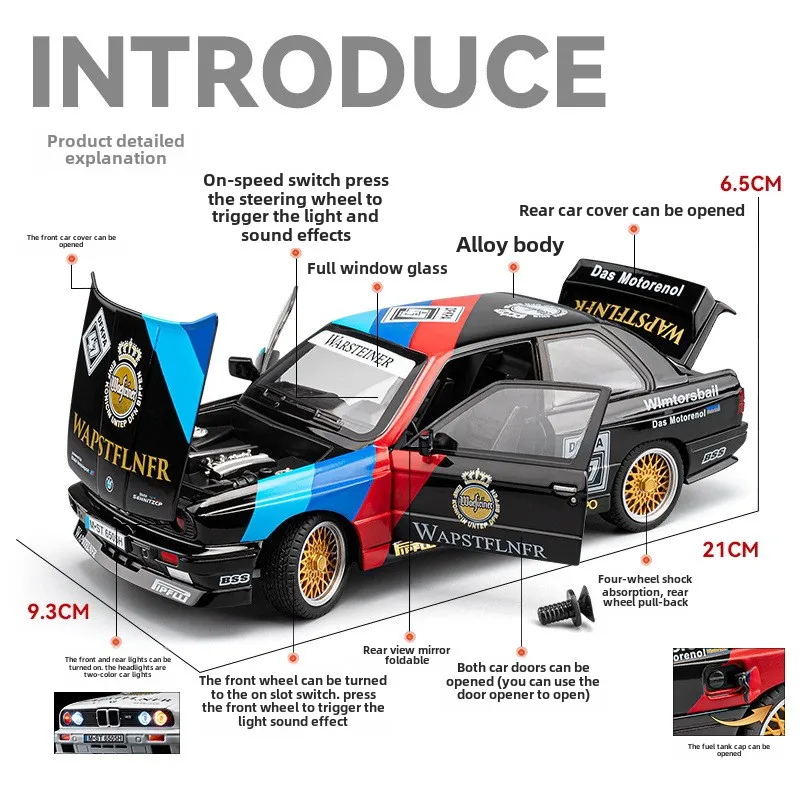 Simulation 1:24 BMW M3 Racing  - Kids Toys Under 100 recensione e prezzo