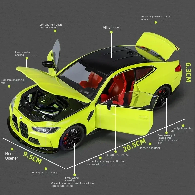 Alloy 1:24 Scale BMW M4 Sport  - Kids Toys Under 100 recensione e prezzo