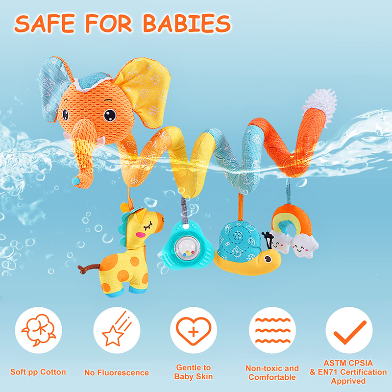 Car Seat Toys Infant Color Ele - Kids Toys Elephant recensione e prezzo
