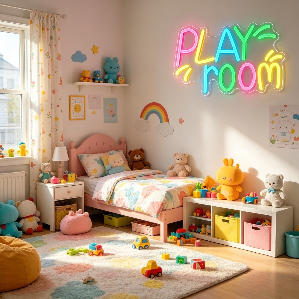 Play Room Neon Sign LED Night  - Kids Play Zone Toys recensione e prezzo