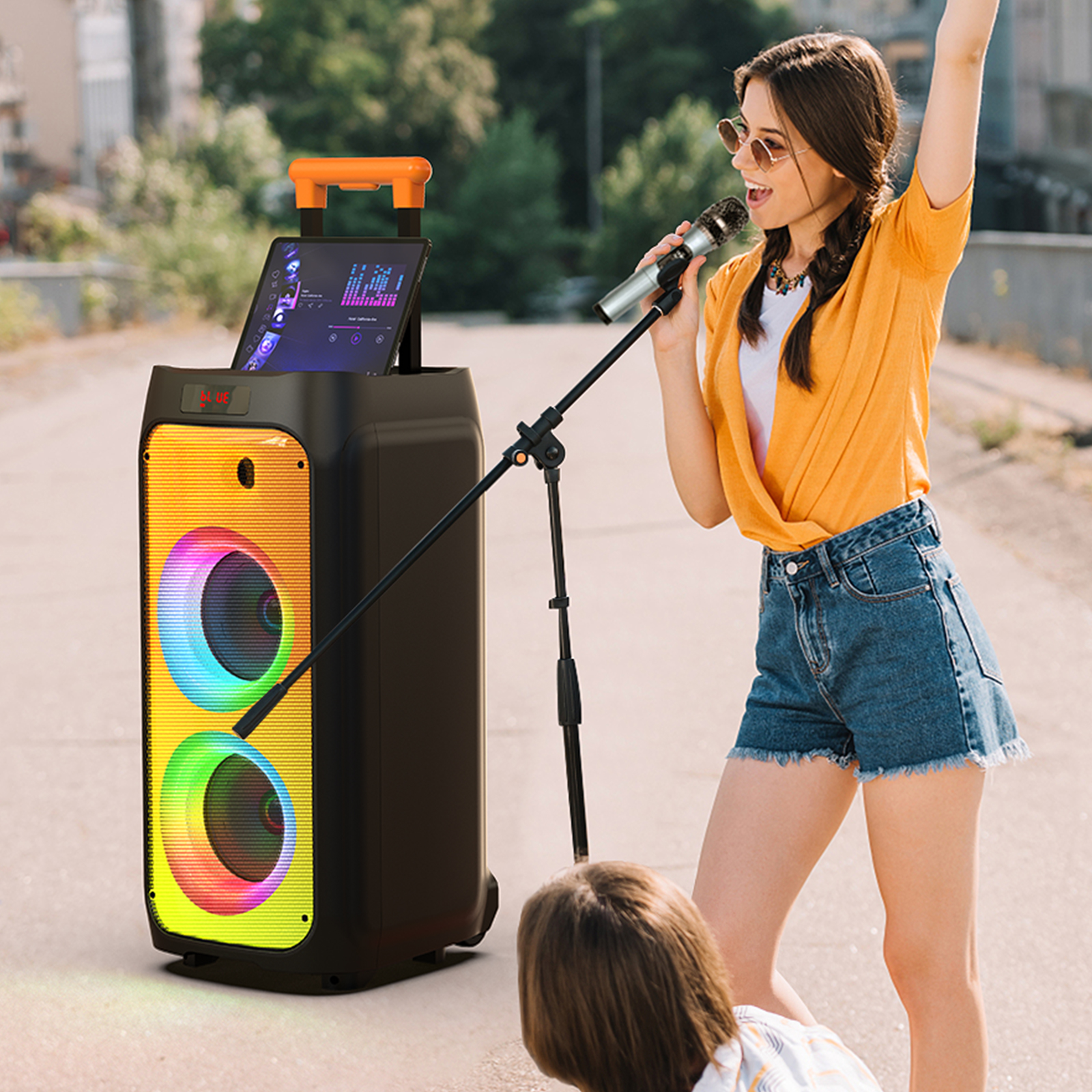 T8Karaoke Machine,Portable Blu - Kids Microphone Karaoke recensione e prezzo