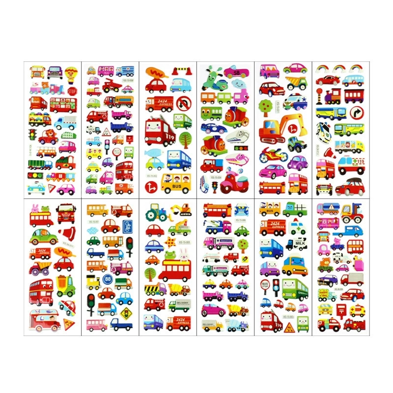 6pcs Cartoon Fireman Car Stick - Kids Toys Yellow recensione e prezzo